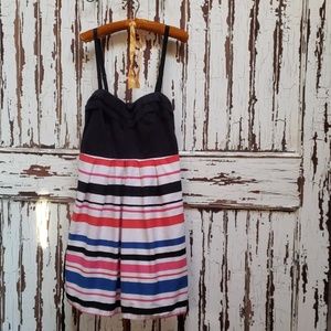 Black and striped dress